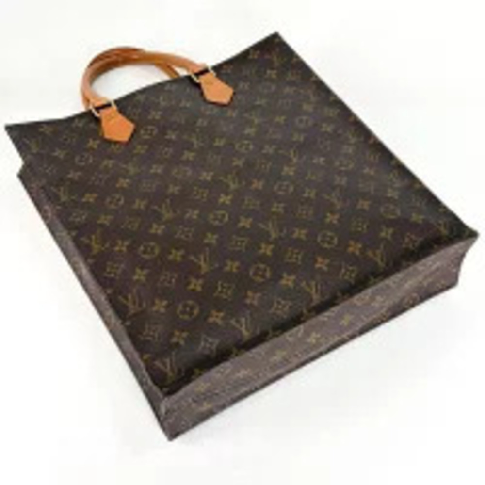 Louis Vuitton bag Plat Monogram handbag commuter brown Sac tote Brown